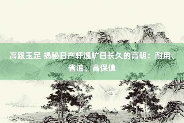 高跟玉足 揭秘日产轩逸旷日长久的高明：耐用、省油、高保值