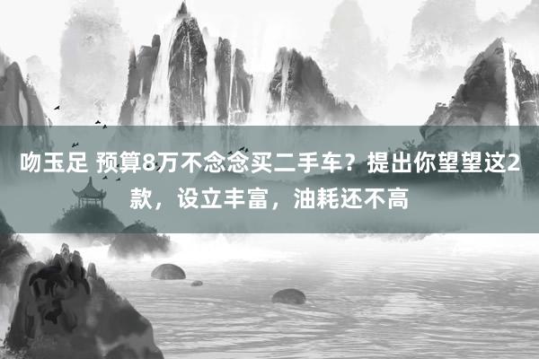 吻玉足 预算8万不念念买二手车？提出你望望这2款，设立丰富，油耗还不高