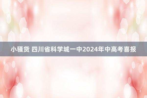 小骚货 四川省科学城一中2024年中高考喜报