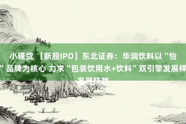 小骚货 【新股IPO】东北证券：华润饮料以“怡宝”品牌为核心 力求“包装饮用水+饮料”双引擎发展样貌